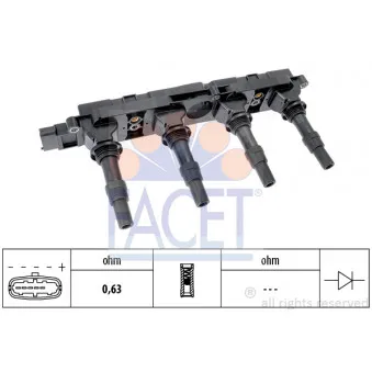 Bobine d'allumage FACET 9.6408