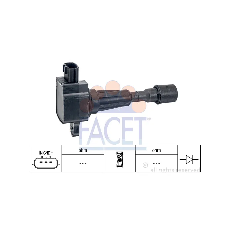 Bobine d'allumage FACET 9.6414