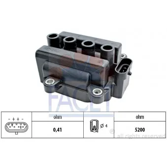 Bobine d'allumage FACET 9.6418