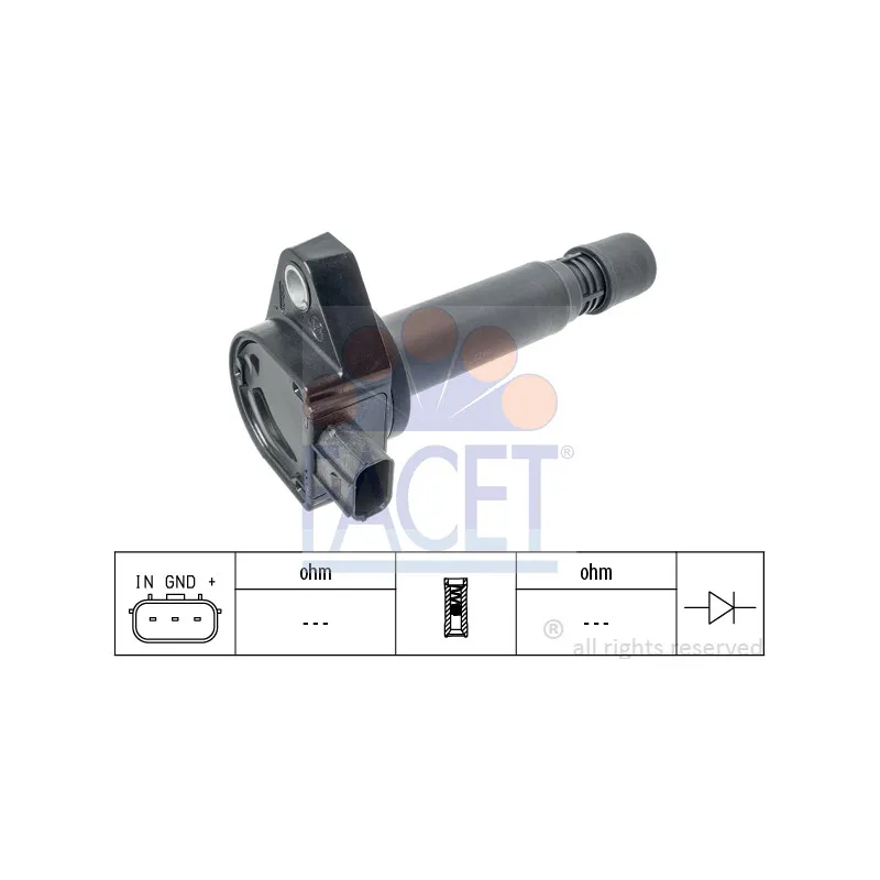 Bobine d'allumage FACET 9.6422
