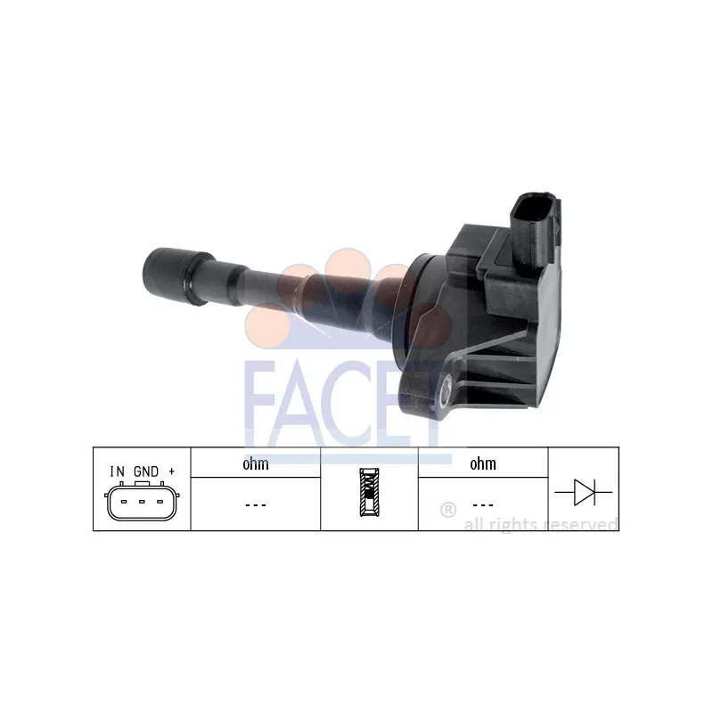 Bobine d'allumage FACET 9.6427