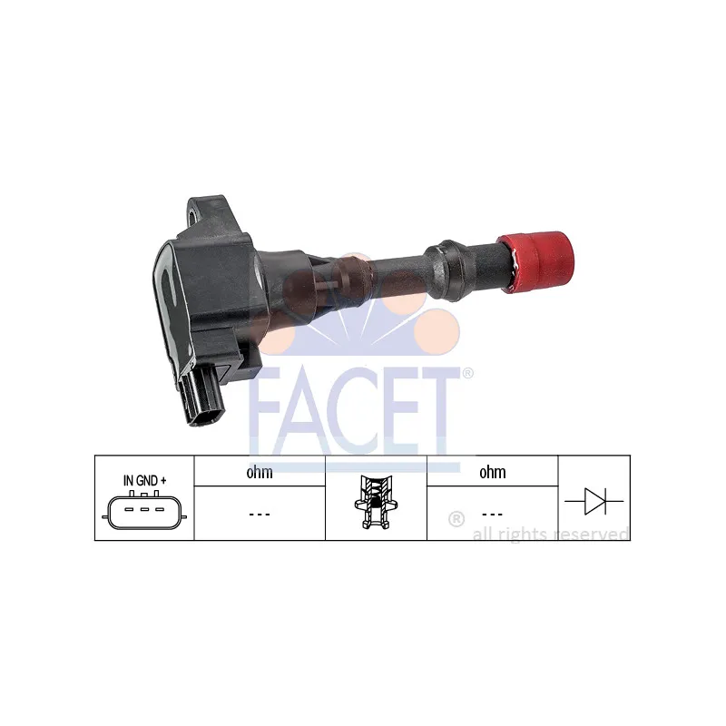 Bobine d'allumage FACET 9.6429