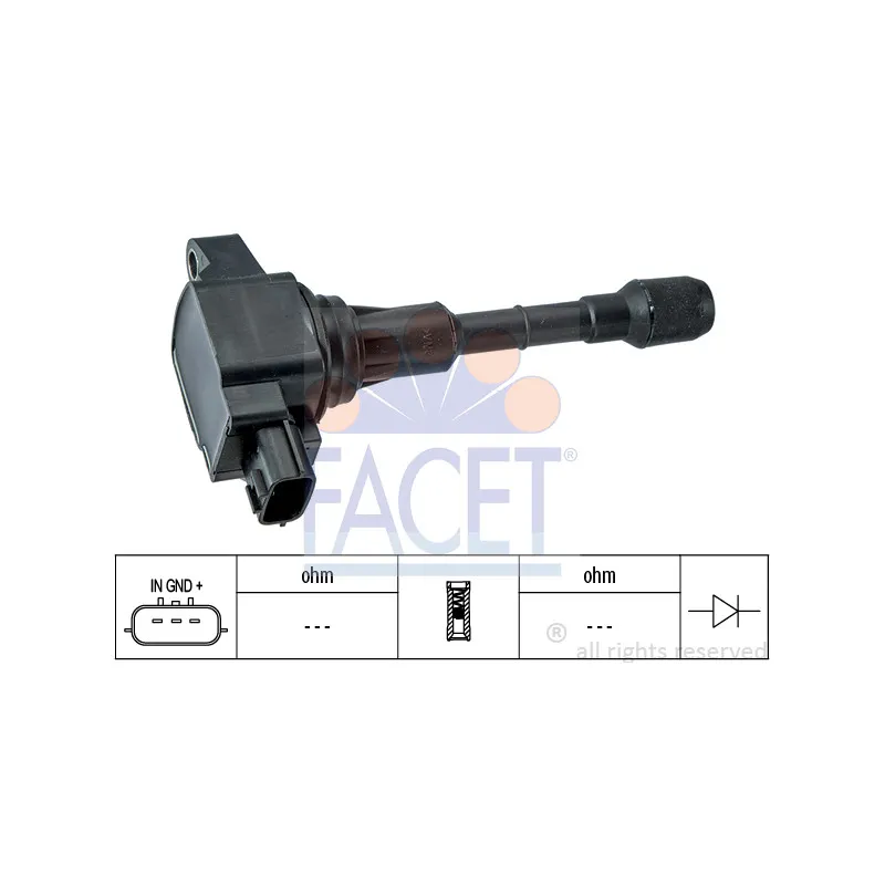 Bobine d'allumage FACET 9.6433