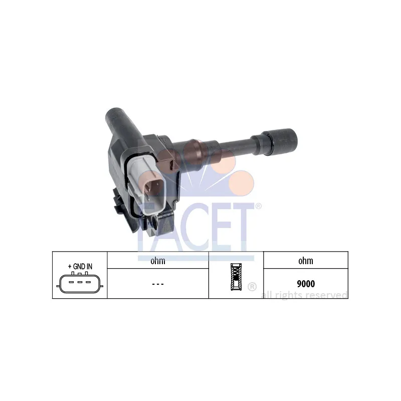 Bobine d'allumage FACET 9.6435