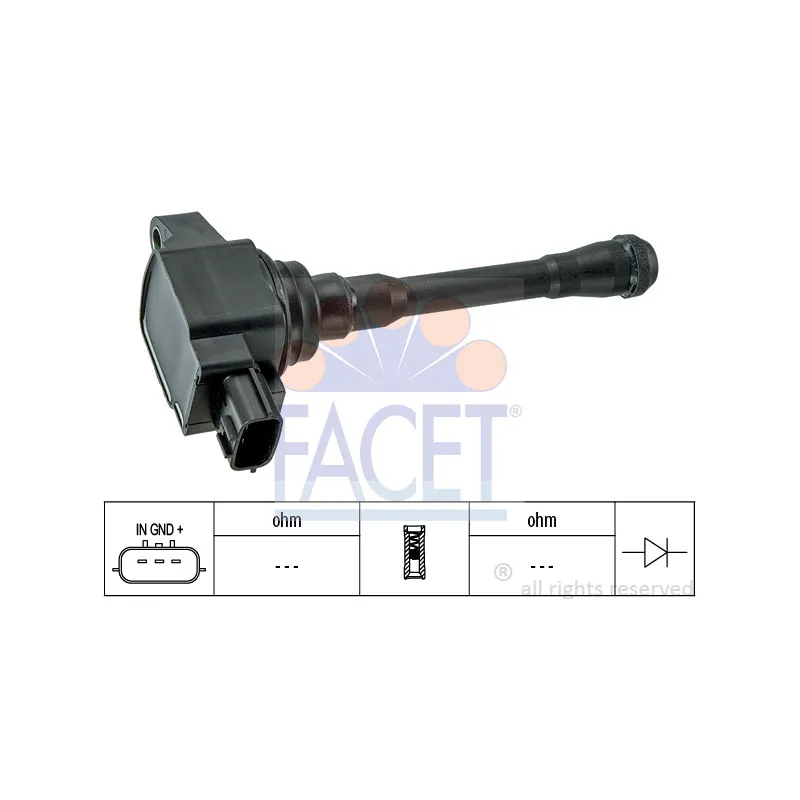 Bobine d'allumage FACET 9.6452