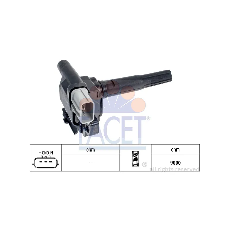 Bobine d'allumage FACET 9.6470