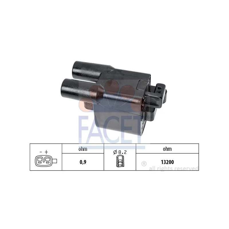 Bobine d'allumage FACET 9.6479