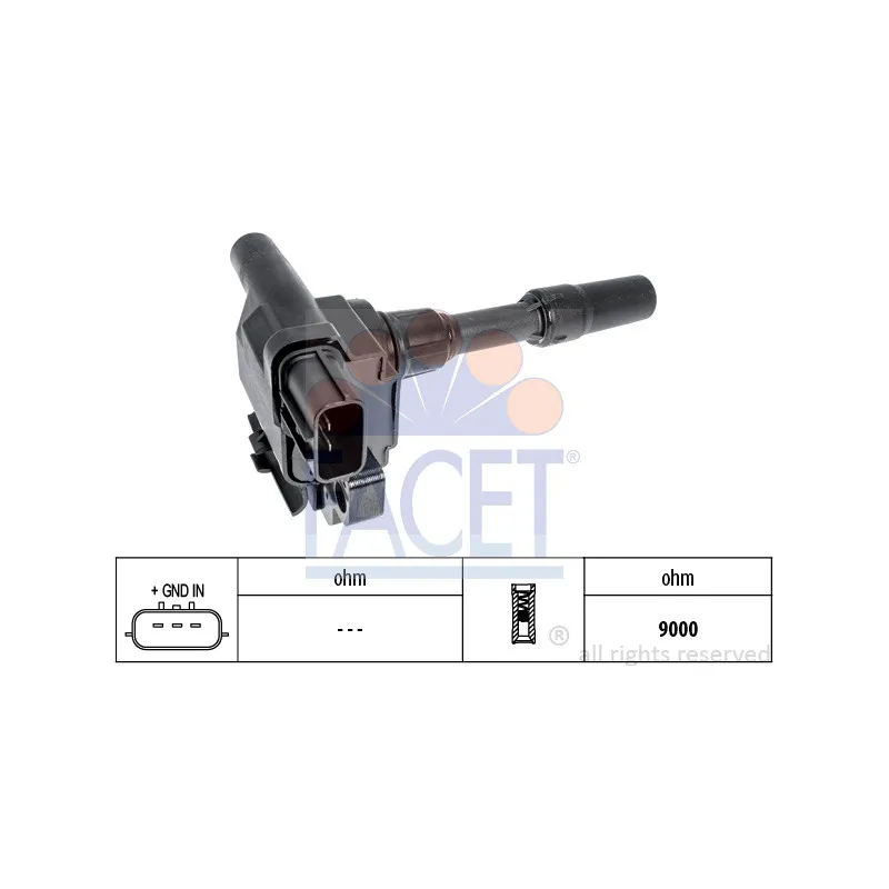 Bobine d'allumage FACET 9.6491