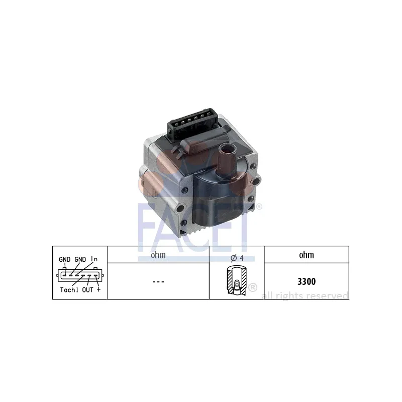 Unité de bobine d'allumage FACET 9.8116