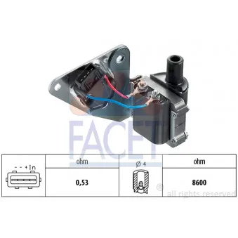 Unité de bobine d'allumage FACET 9.8123