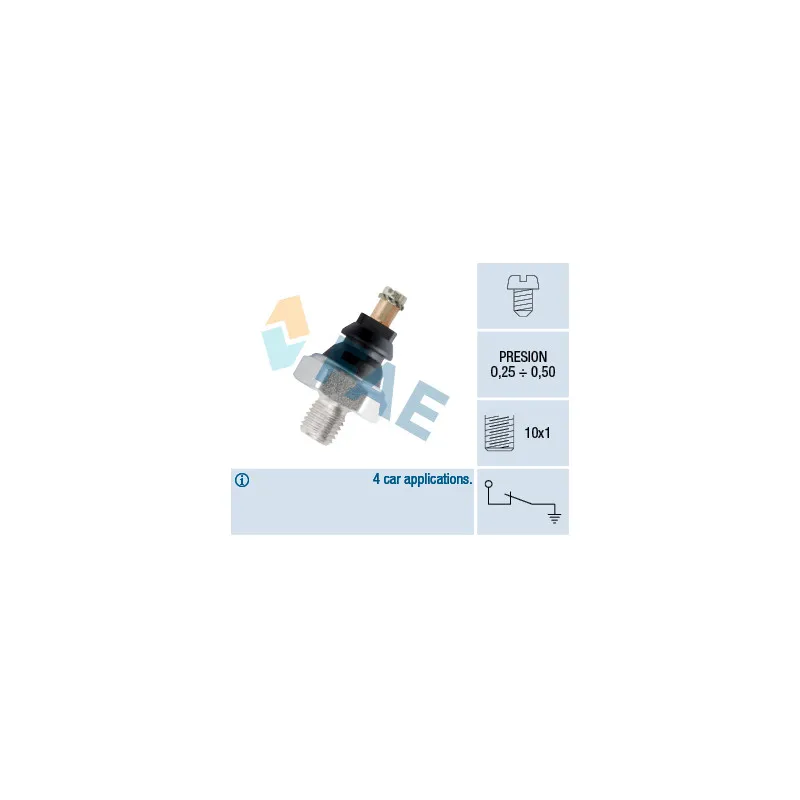 Indicateur de pression d'huile FAE 10020
