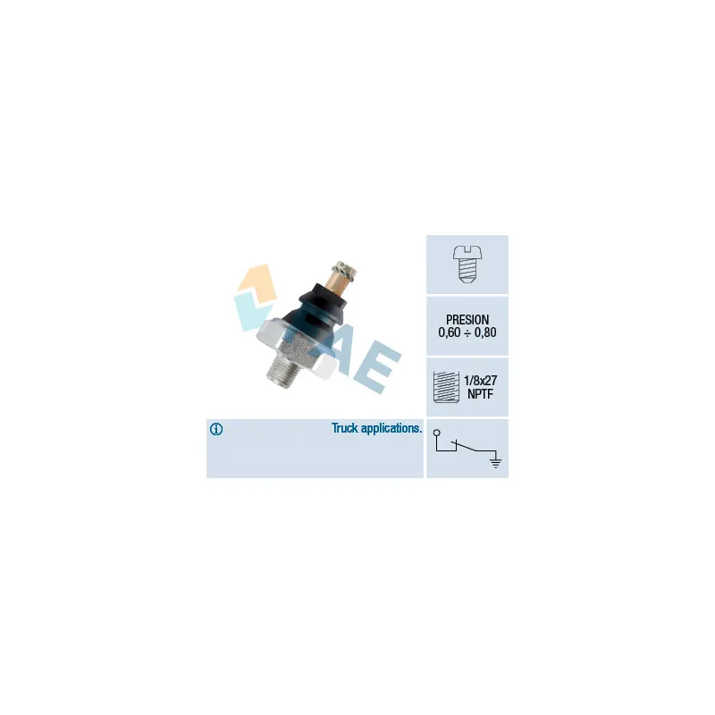 Indicateur de pression d'huile FAE 10290