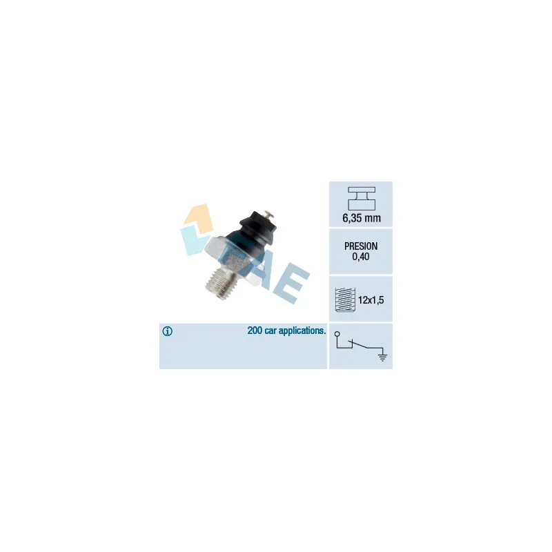 Indicateur de pression d'huile FAE 12200