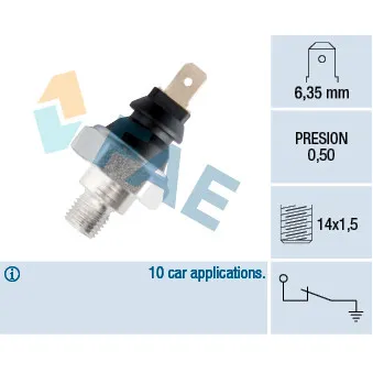 Indicateur de pression d'huile FAE 12250