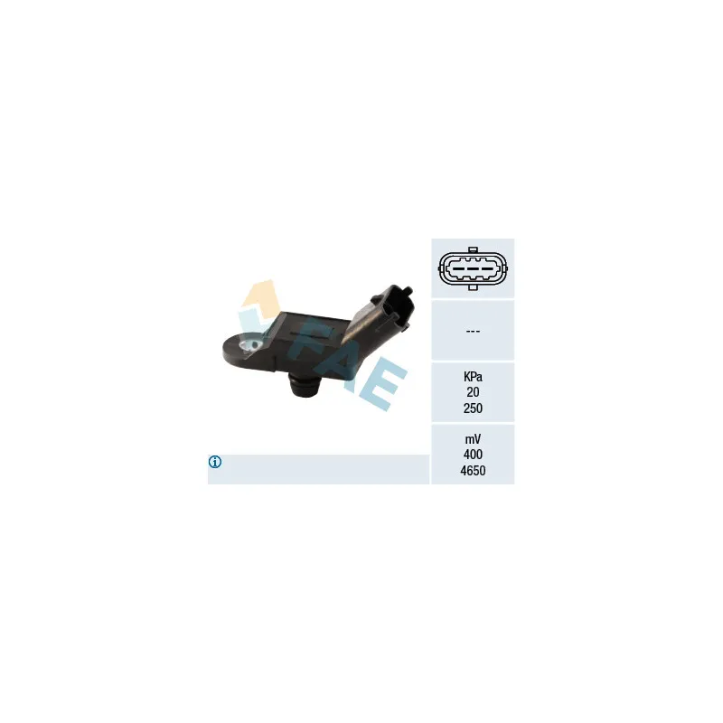 Capteur, pression du tuyau d'admission FAE 15019