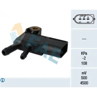 Capteur, pression des gaz échappement FAE 16100