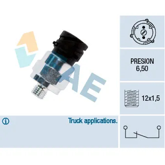 Pressostat, hydraulique des freins FAE
