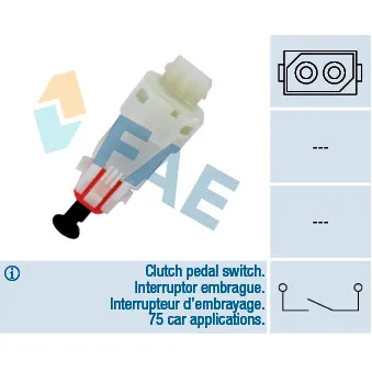 Commande, embrayage (régulateur de vitesse) FAE 24499