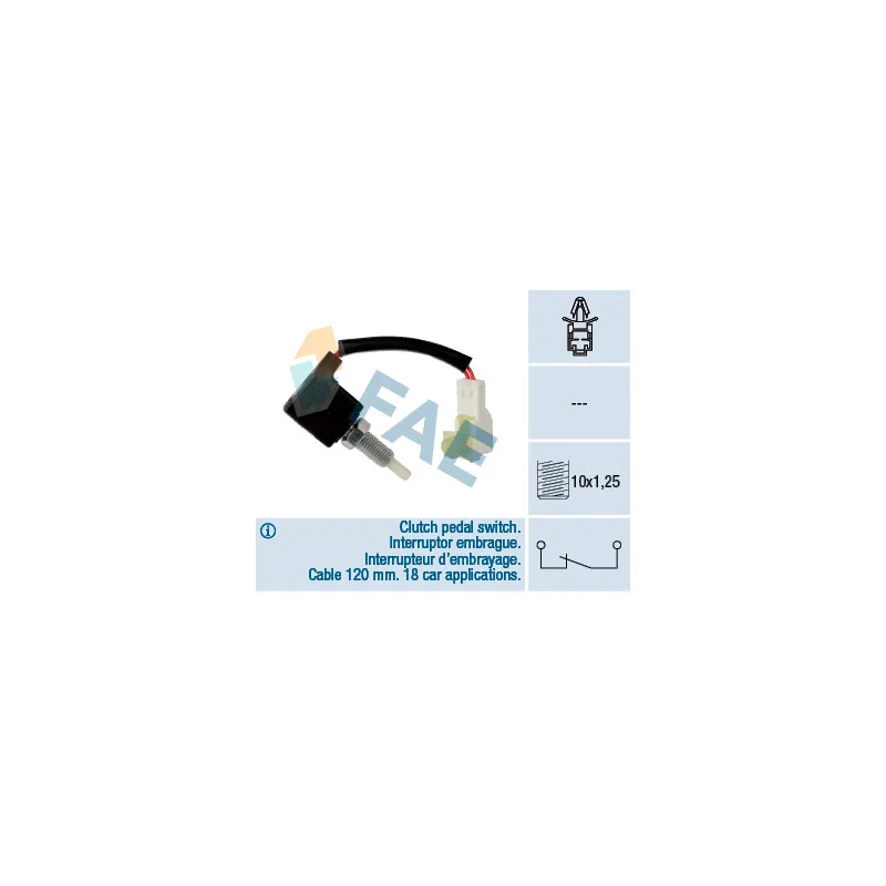 Commande, embrayage (régulateur de vitesse) FAE 24543
