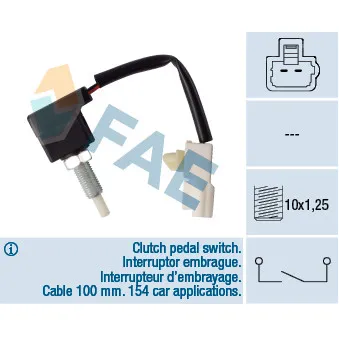 Commande, embrayage (régulateur de vitesse) FAE 24547