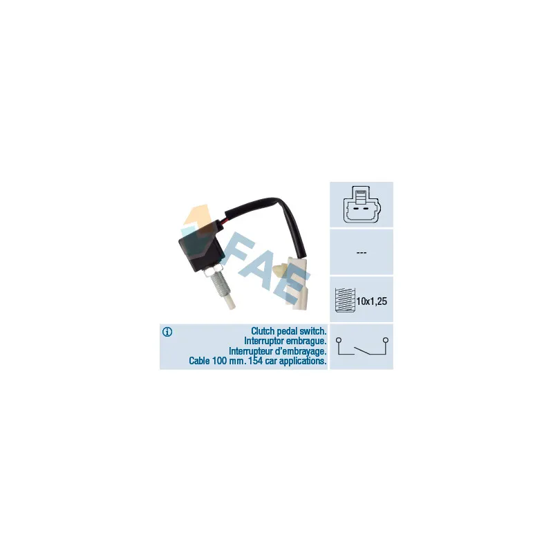 Commande, embrayage (régulateur de vitesse) FAE 24547