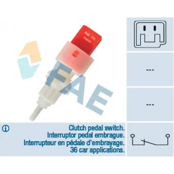 Commande, embrayage (régulateur de vitesse) FAE 24668