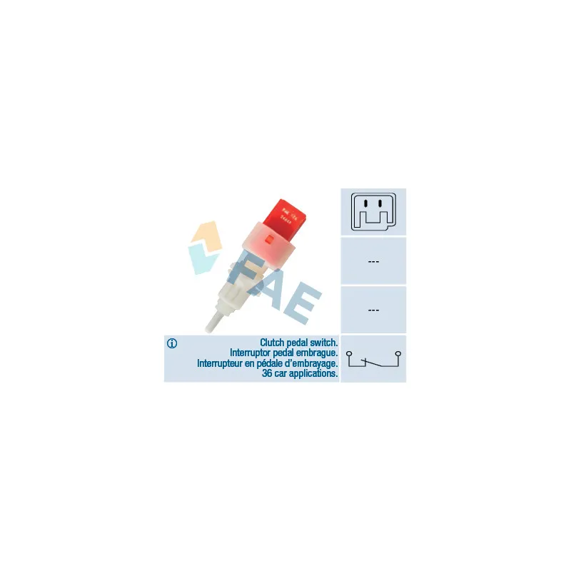 Commande, embrayage (régulateur de vitesse) FAE 24668