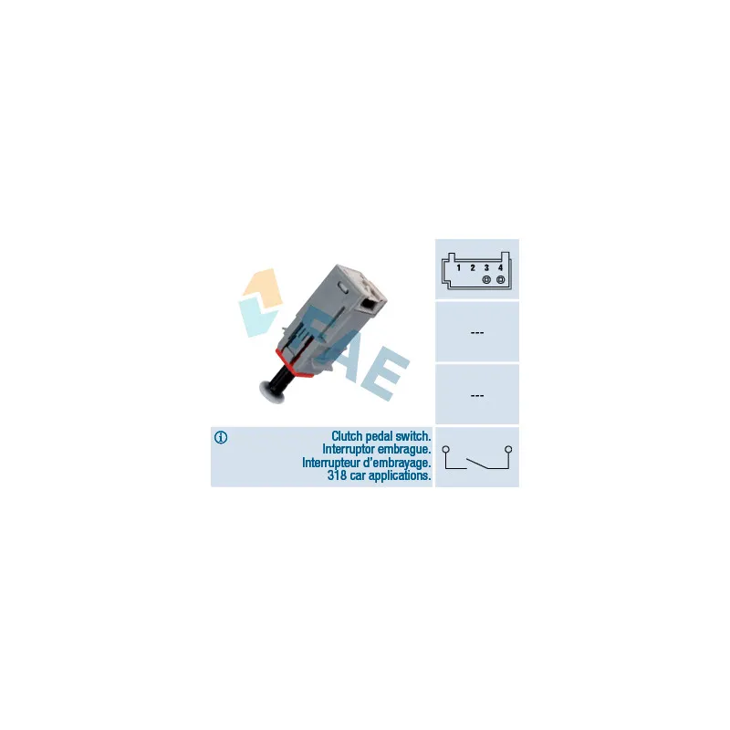 Commande, embrayage (régulateur de vitesse) FAE 24790