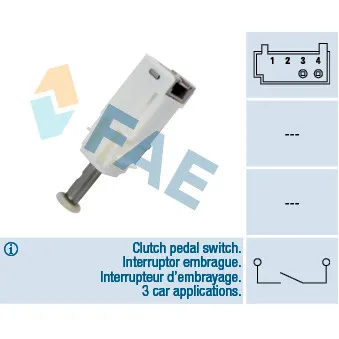 Commande, embrayage (régulateur de vitesse) FAE 24791