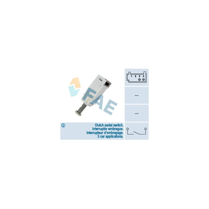 Commande, embrayage (régulateur de vitesse) FAE 24791