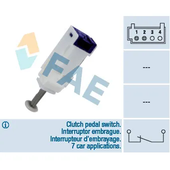 Commande, embrayage (régulateur de vitesse) FAE 24792