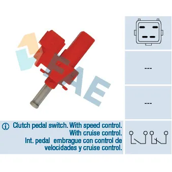 Commande, embrayage (régulateur de vitesse) FAE 24835