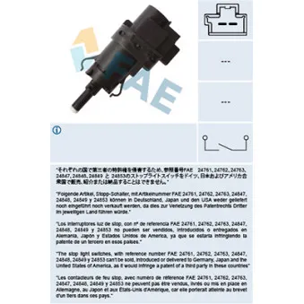 Interrupteur des feux de freins FAE 24847