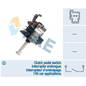 Commande, embrayage (régulateur de vitesse) FAE 24856