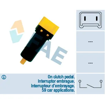 Commande, embrayage (régulateur de vitesse) FAE 24860