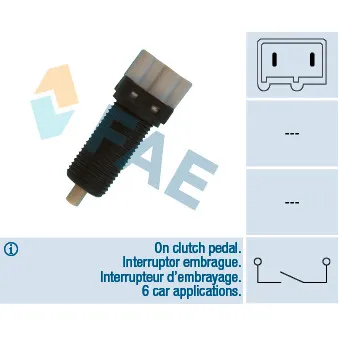 Commande, embrayage (régulateur de vitesse) FAE 24870