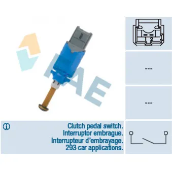 Commande, embrayage (régulateur de vitesse) FAE 24901
