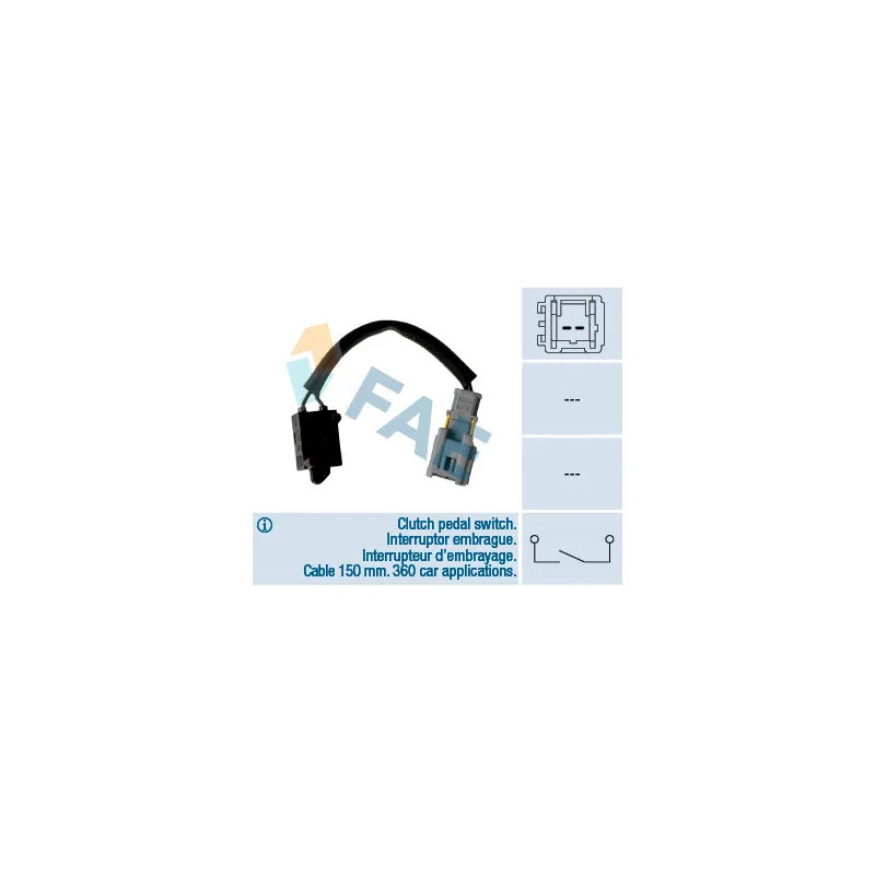 Commande, embrayage (régulateur de vitesse) FAE 24907