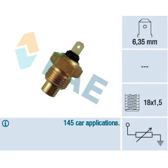 Sonde de température, liquide de refroidissement FAE