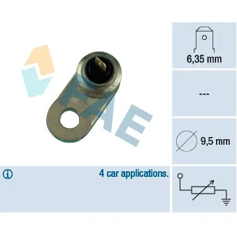 Sonde de température, liquide de refroidissement FAE 31220