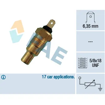 Sonde de température, liquide de refroidissement FAE 31250