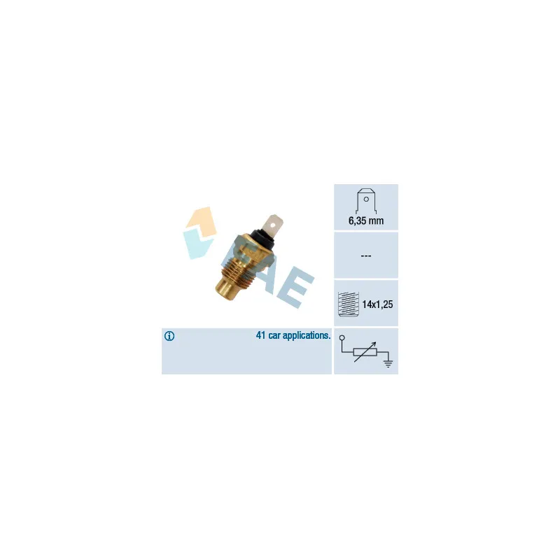Sonde de température, liquide de refroidissement FAE 31280