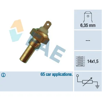 Sonde de température, liquide de refroidissement FAE 31290
