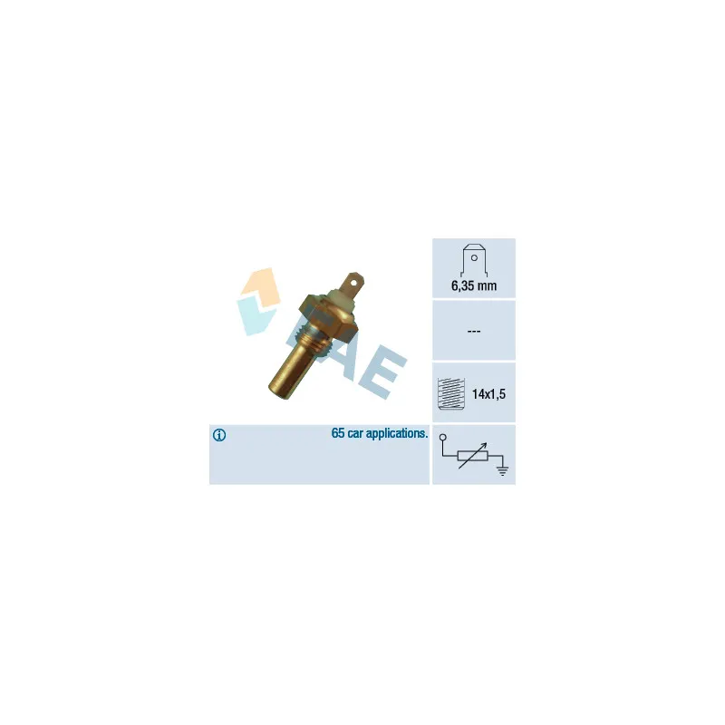 Sonde de température, liquide de refroidissement FAE 31290