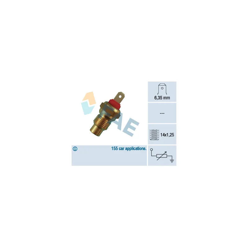 Sonde de température, liquide de refroidissement FAE 31370