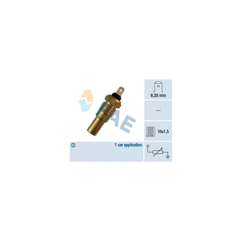 Sonde de température, liquide de refroidissement FAE 31380