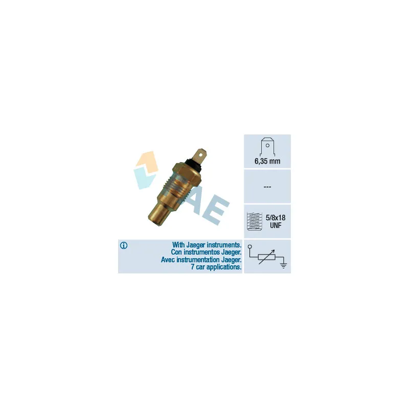 Sonde de température, liquide de refroidissement FAE 31400