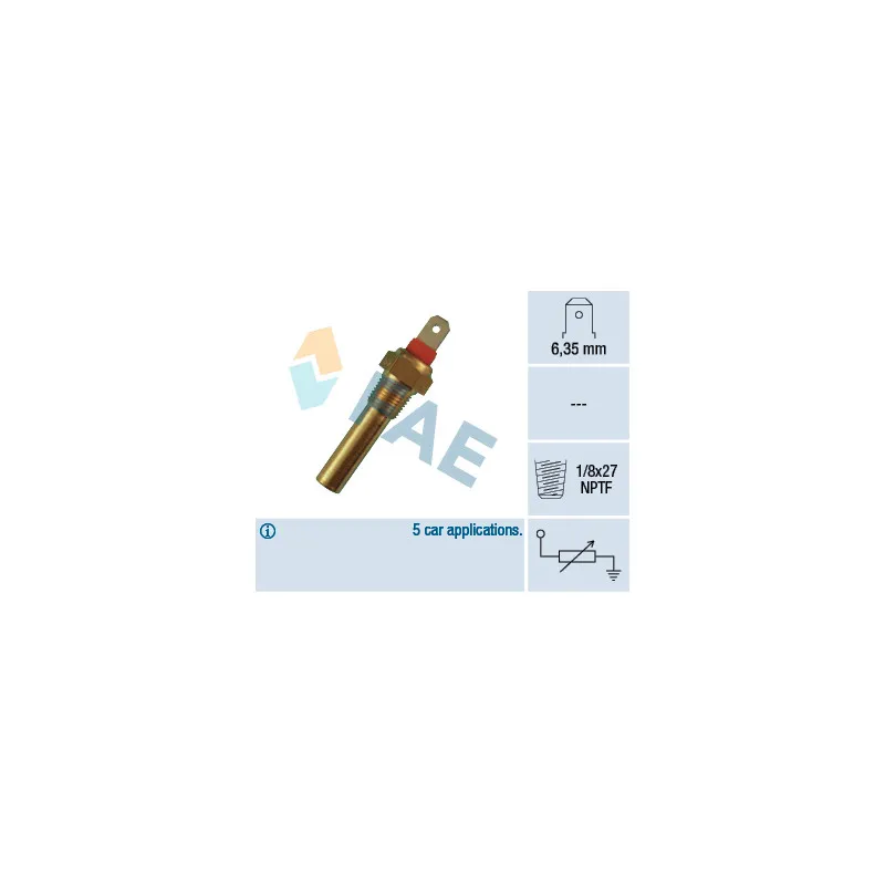 Sonde de température, liquide de refroidissement FAE 31640