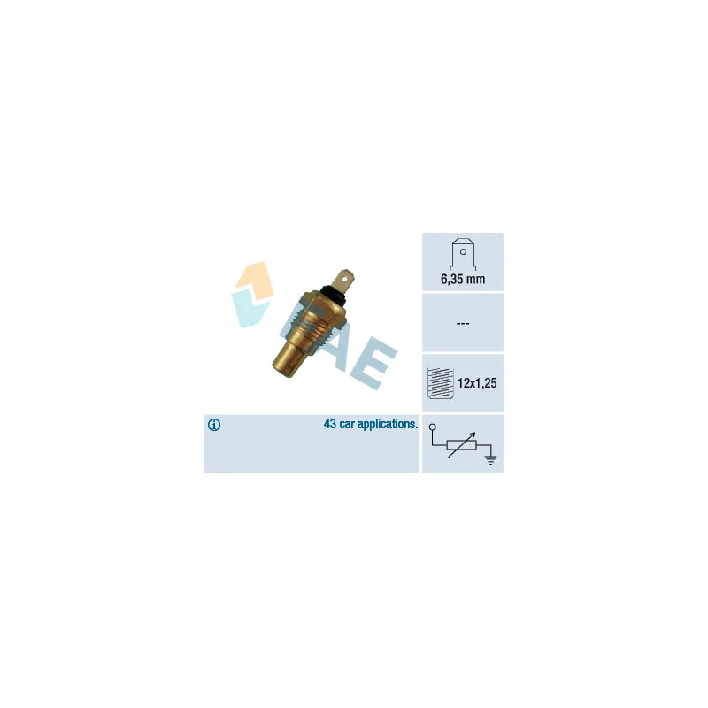 Sonde de température, liquide de refroidissement FAE 31650