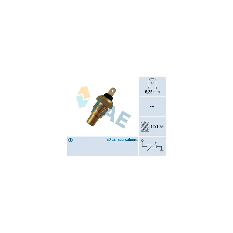 Sonde de température, liquide de refroidissement FAE 31680